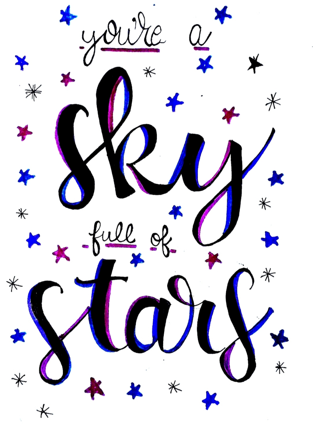 You're a sky full of stars.